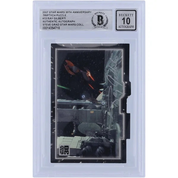 Ray Gilberti Signed 2007 Topps 30th Anniversary Star Wars Triptych #13 | BGS 10