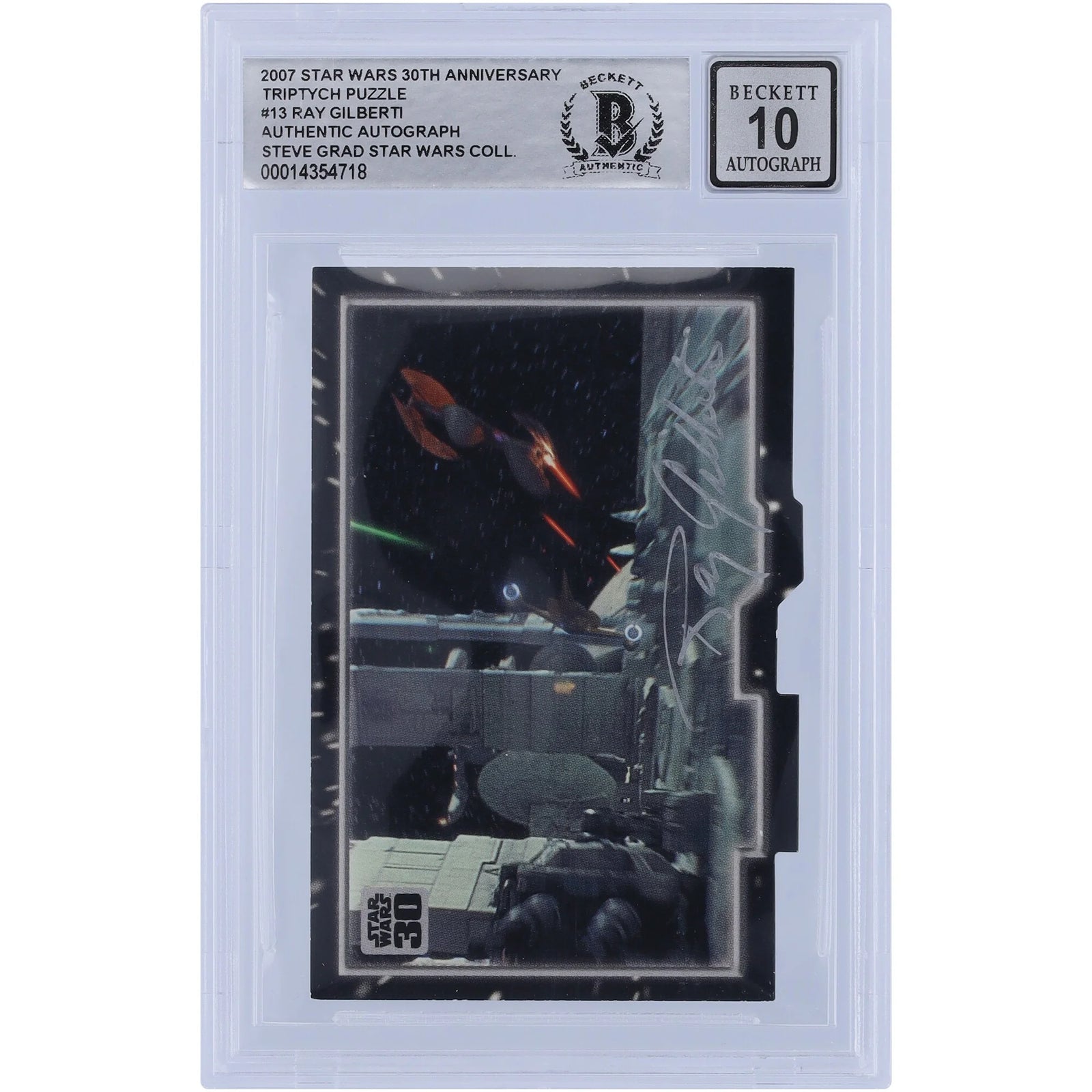 Ray Gilberti Signed 2007 Topps 30th Anniversary Star Wars Triptych #13 | BGS 10