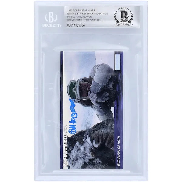 Bill Hargreaves Signed 1995 Topps Empire Strikes Back Widevision #4 | BGS 10