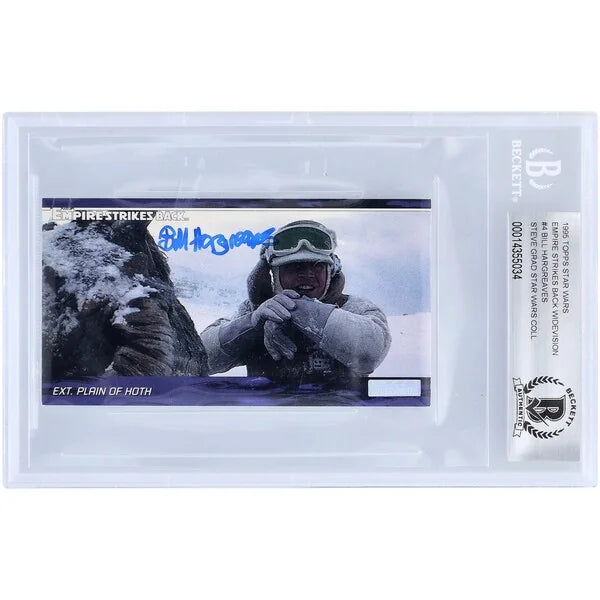Bill Hargreaves Signed 1995 Topps Empire Strikes Back Widevision #4 | BGS 10