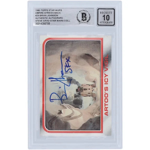 Brian Johnson Signed 1980 Topps Empire Strikes Back #29 | BGS 10