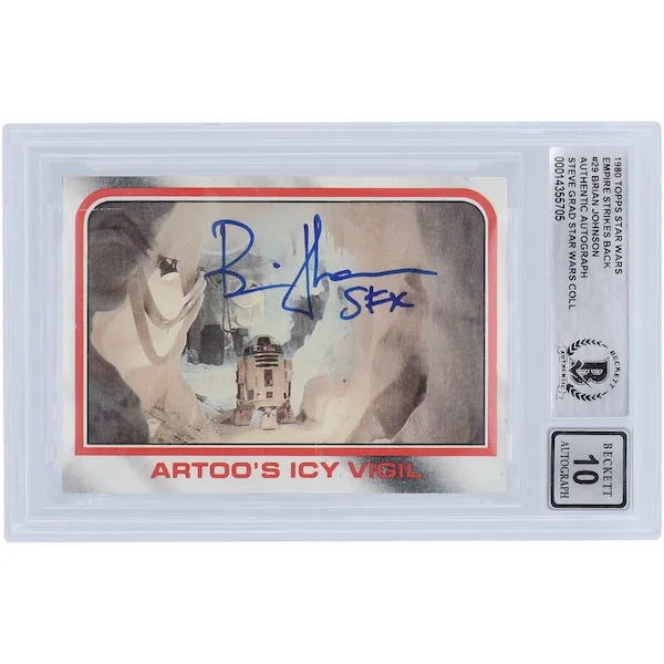 Brian Johnson Signed 1980 Topps Empire Strikes Back #29 | BGS 10