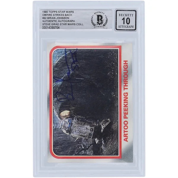 Brian Johnson Signed 1980 Topps Empire Strikes Back #62 | BGS 10