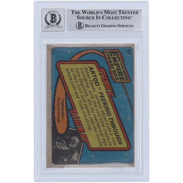 Brian Johnson Signed 1980 Topps Empire Strikes Back #62 | BGS 10