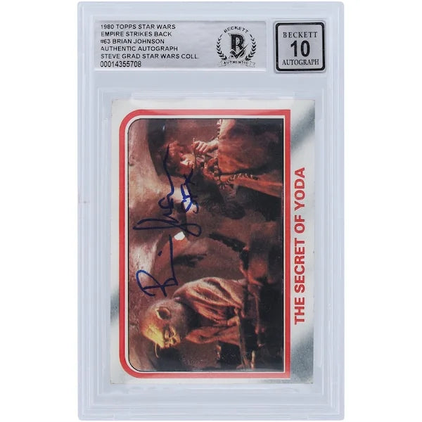 Brian Johnson Signed 1980 Topps Empire Strikes Back #63 | BGS 10