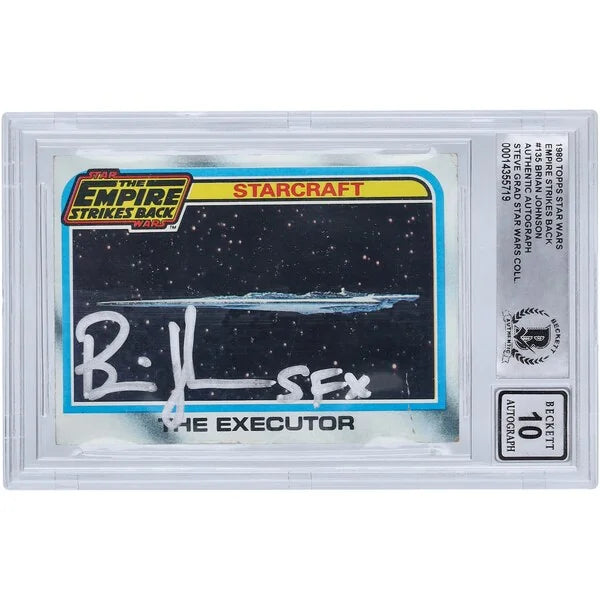 Brian Johnson Signed 1980 Topps Empire Strikes Back #135 Card | BGS 10