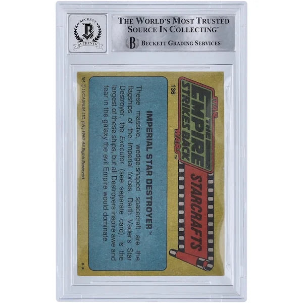 Brian Johnson Signed 1980 Topps Empire Strikes Back #136 Card | BGS 10