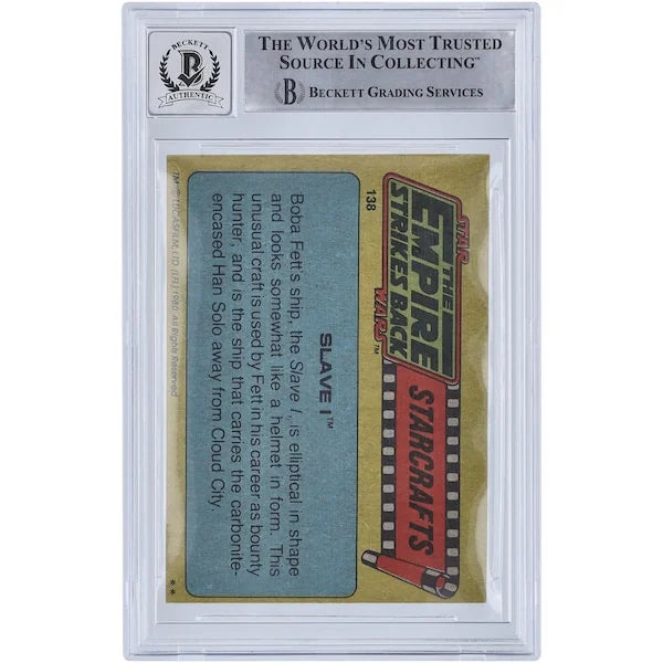 Brian Johnson Signed 1980 Topps Empire Strikes Back #138 Card | BGS 10