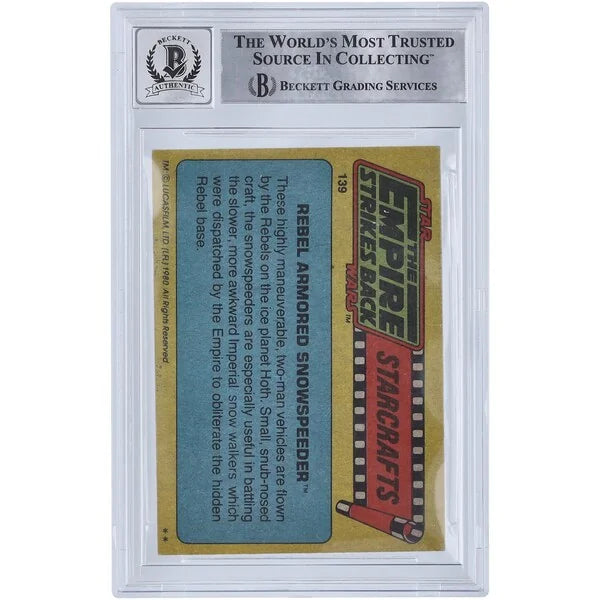 Brian Johnson Signed 1980 Topps Empire Strikes Back #139 Card | BGS 10