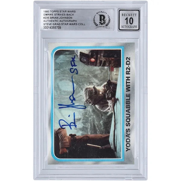 Brian Johnson Signed 1980 Topps Empire Strikes Back #235 Card | BGS 10