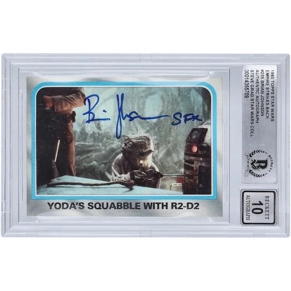Brian Johnson Signed 1980 Topps Empire Strikes Back #235 Card | BGS 10