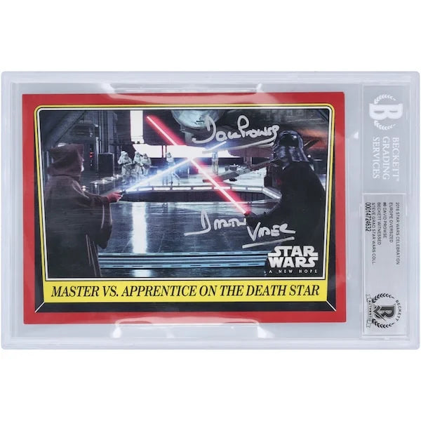 David Prowse Signed 2016 Topps Star Wars Celebration Europe #8 Card | Darth Vader Inscript