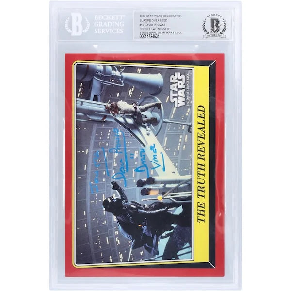 David Prowse Signed 2016 Topps Star Wars Celebration Europe #10 Card | BGS Authenticated