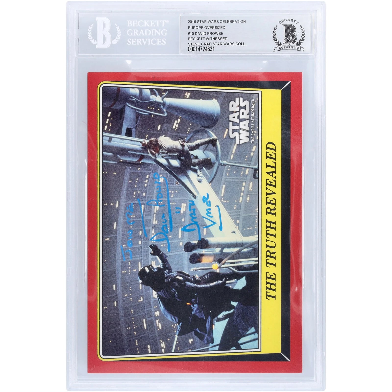 David Prowse Signed 2016 Topps Star Wars Celebration Europe #10 Card | BGS Authenticated