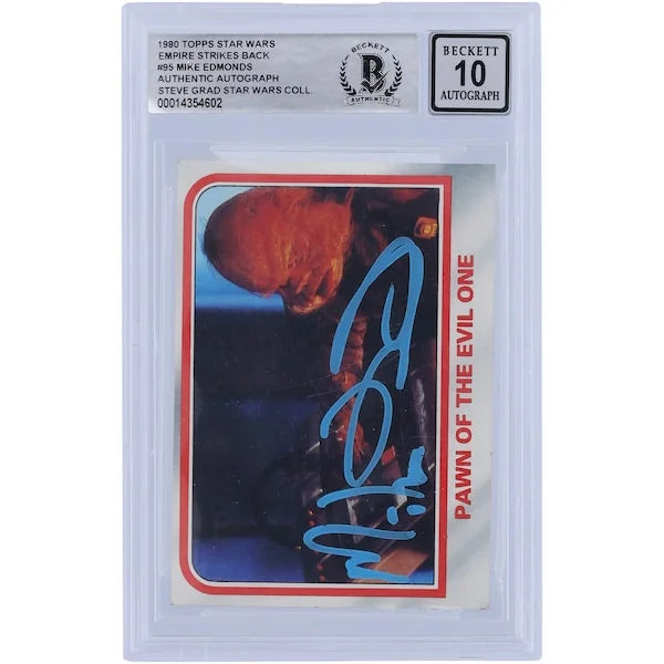 Mike Edmonds Signed 1980 Topps The Empire Strikes Back #95 | BGS 10