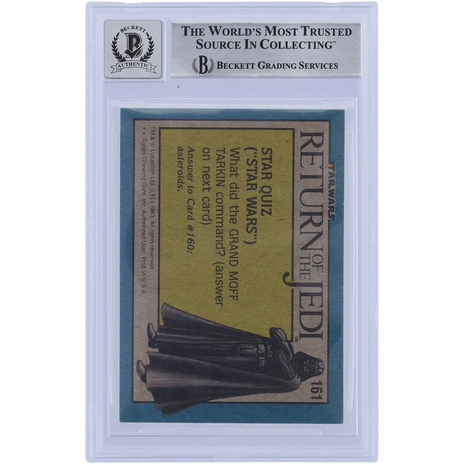 Judy Elkins Signed 1983 Topps Return of the Jedi #161 Card | BGS 10