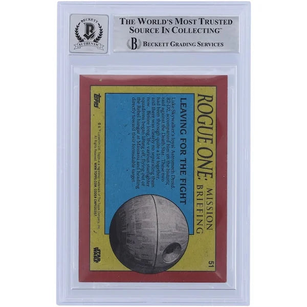 Lorne Peterson Signed 2016 Topps Rogue One #51 Card | BGS 10 Graded