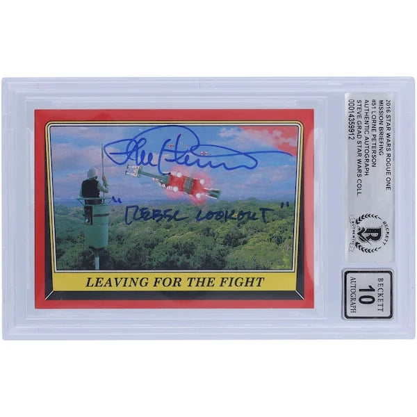 Lorne Peterson Signed 2016 Topps Rogue One #51 Card | BGS 10 Graded