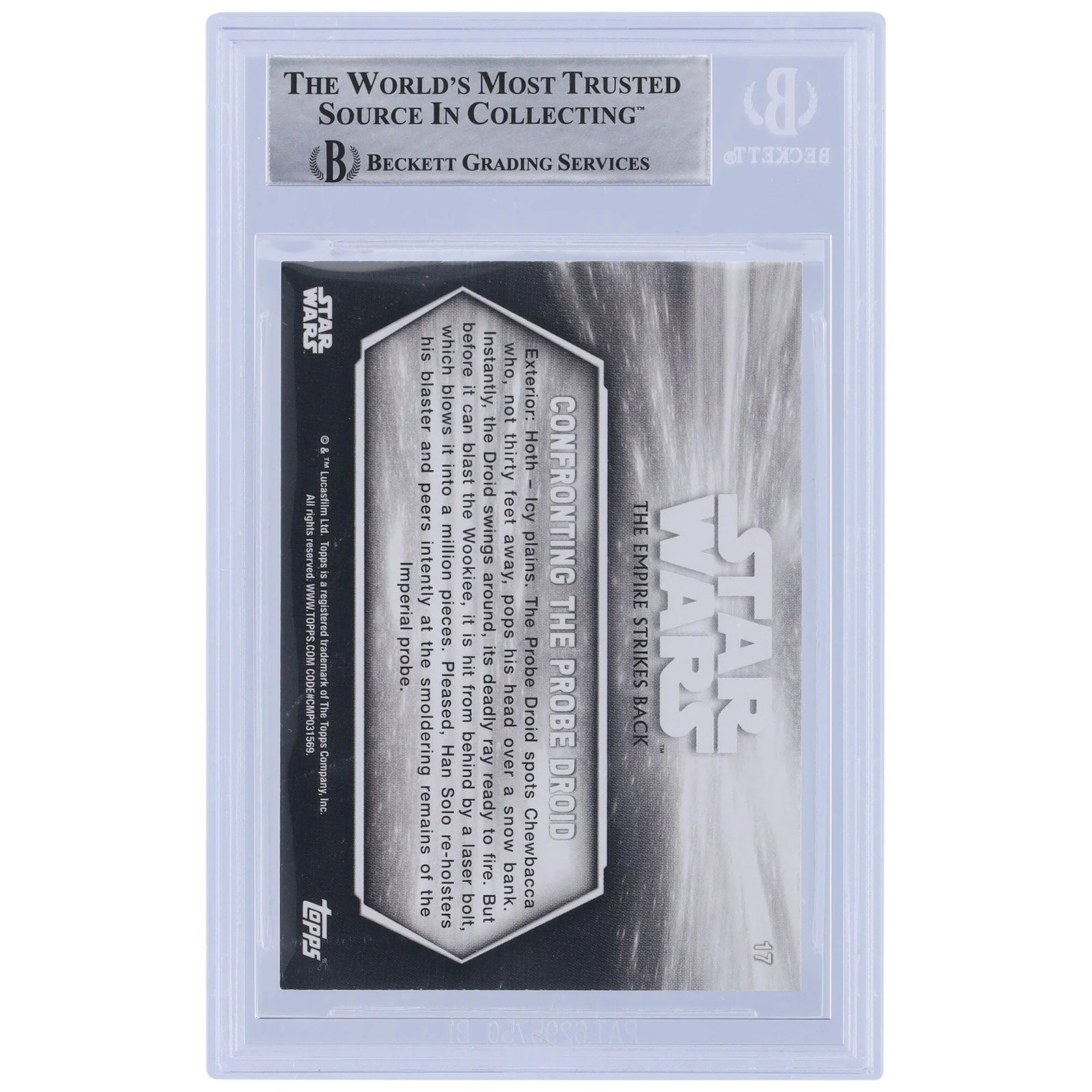 Tom St. Amand Signed 2019 Topps Empire Strikes Back Card #17 | BGS Authenticated