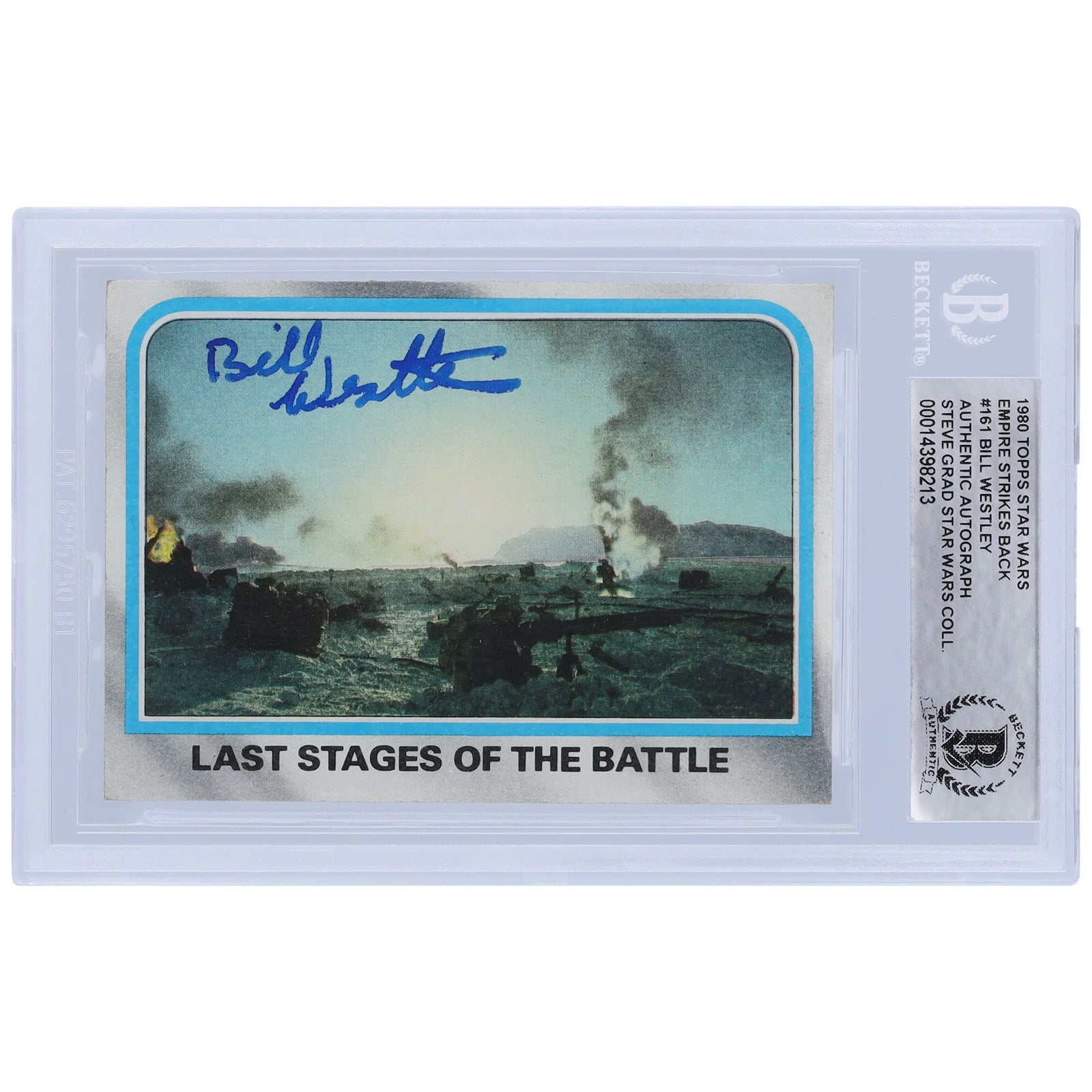 Bill Westley Signed 1980 Topps Empire Strikes Back #161 | BGS Authenticated