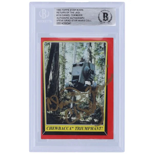 Daniel Zormeier Signed 1983 Topps Return of the Jedi #110 Card | Chewy Inscription