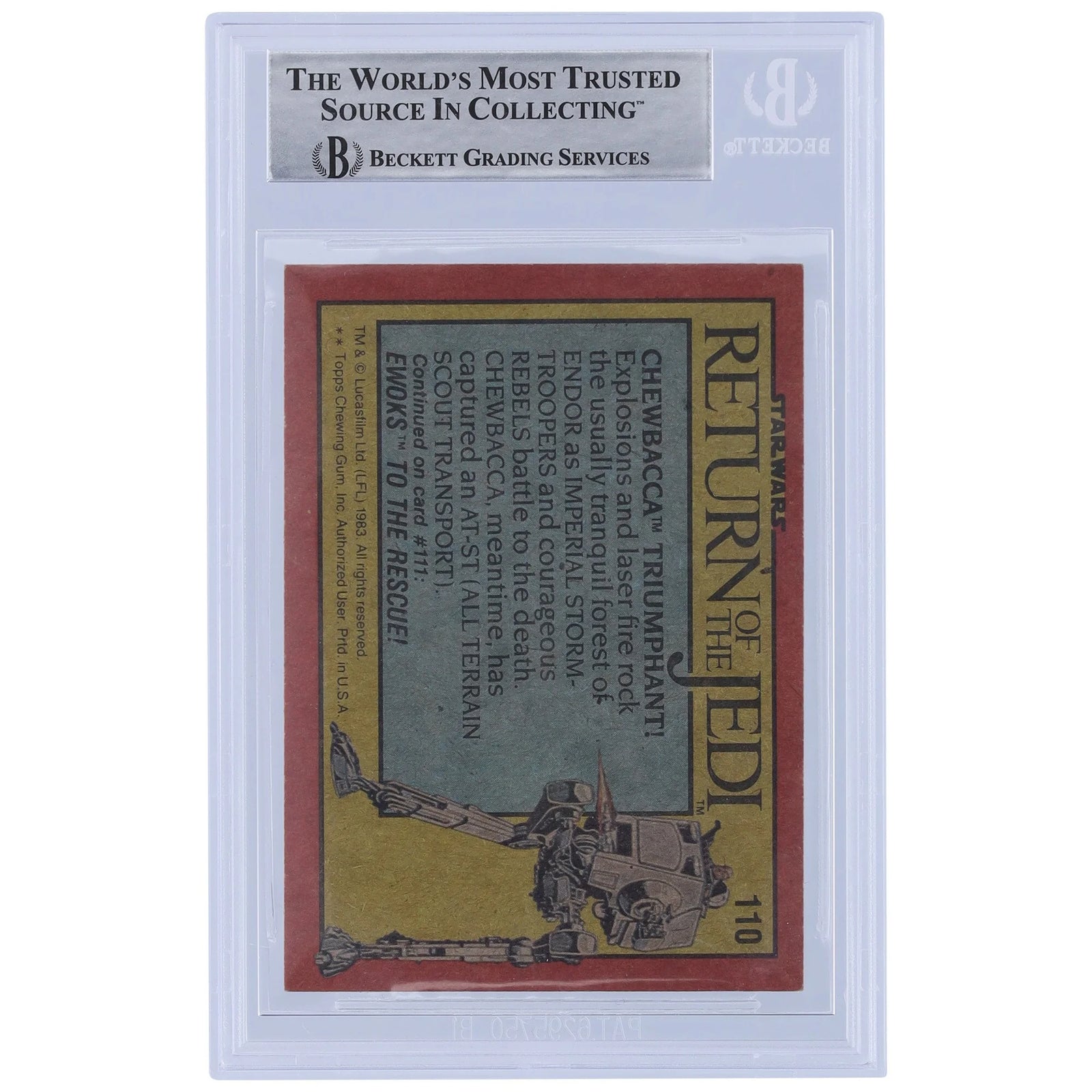 Daniel Zormeier Signed 1983 Topps Return of the Jedi #110 Card | Chewy Inscription