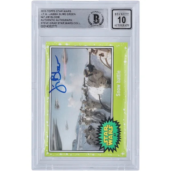 Jim Bloom Signed 2015 Topps Star Wars Journey To The Force Awakens #47 Card | BGS 10