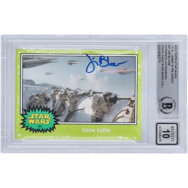 Jim Bloom Signed 2015 Topps Star Wars Journey To The Force Awakens #47 Card | BGS 10