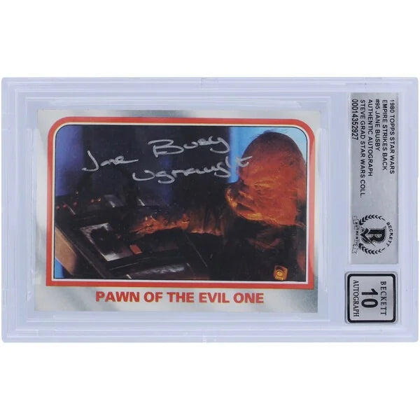 Jane Busby Signed 1980 Topps Empire Strikes Back #95 Card | BGS 10 Ugnaught