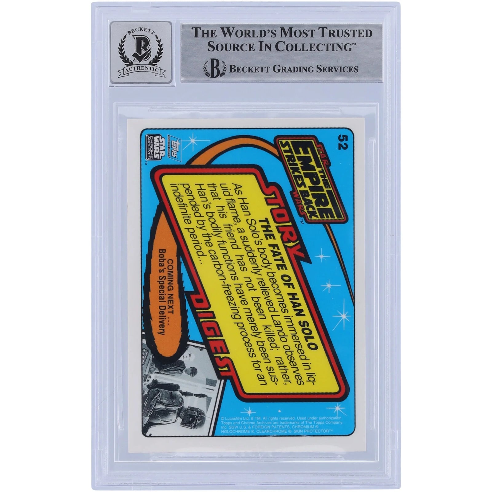 Alan Harris Signed 1999 Topps Chrome Archives #52 | BGS 10 Carbonite Body