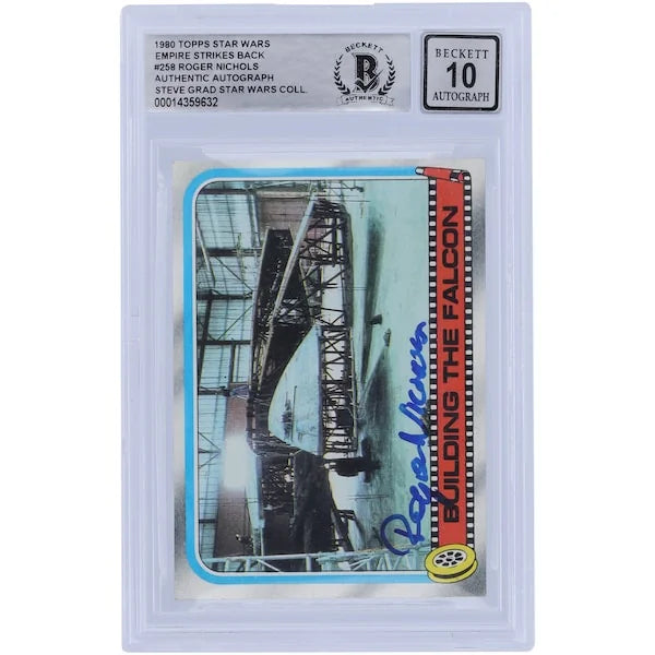 Roger Nichols Signed 1980 Topps Empire Strikes Back #258 | BGS 10