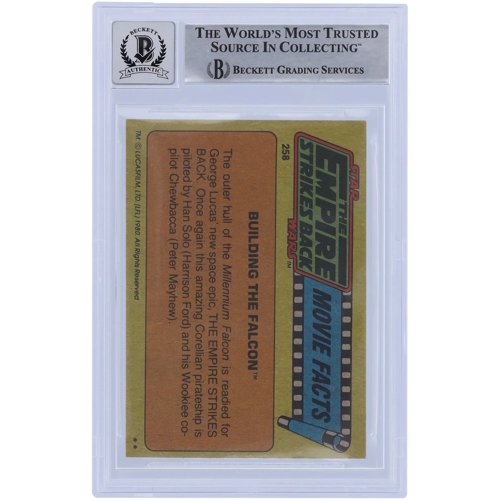 Roger Nichols Signed 1980 Topps Empire Strikes Back #258 | BGS 10