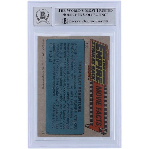 Ease Owyeung Signed 1980 Topps Empire Strikes Back #130 Card | BGS 10