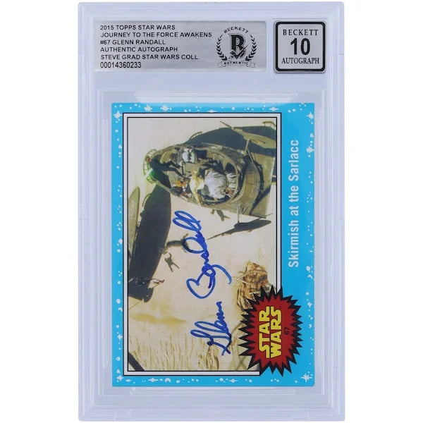 Glenn Randall Signed 2015 Star Wars Journey to the Force Awakens #67 Card | BGS Authentica