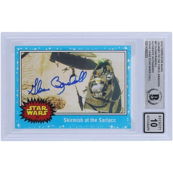 Glenn Randall Signed 2015 Star Wars Journey to the Force Awakens #67 Card | BGS Authentica