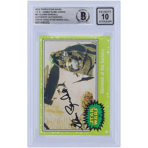 Glenn Randall Signed 2015 Topps Journey to the Force Awakens #67 Card | BGS 10