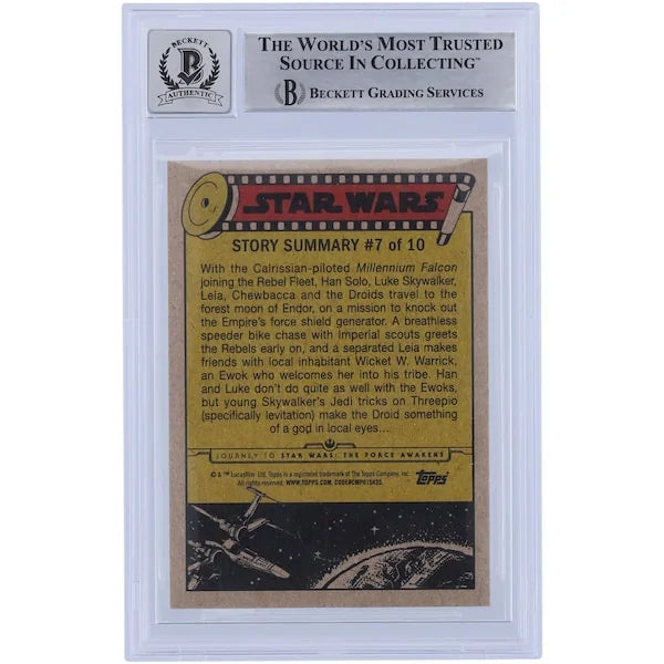 Glenn Randall Signed 2015 Topps Journey to the Force Awakens #67 Card | BGS 10