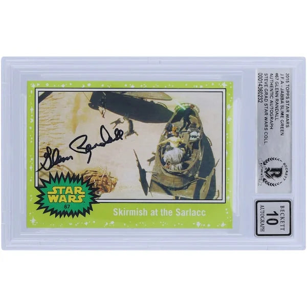 Glenn Randall Signed 2015 Topps Journey to the Force Awakens #67 Card | BGS 10