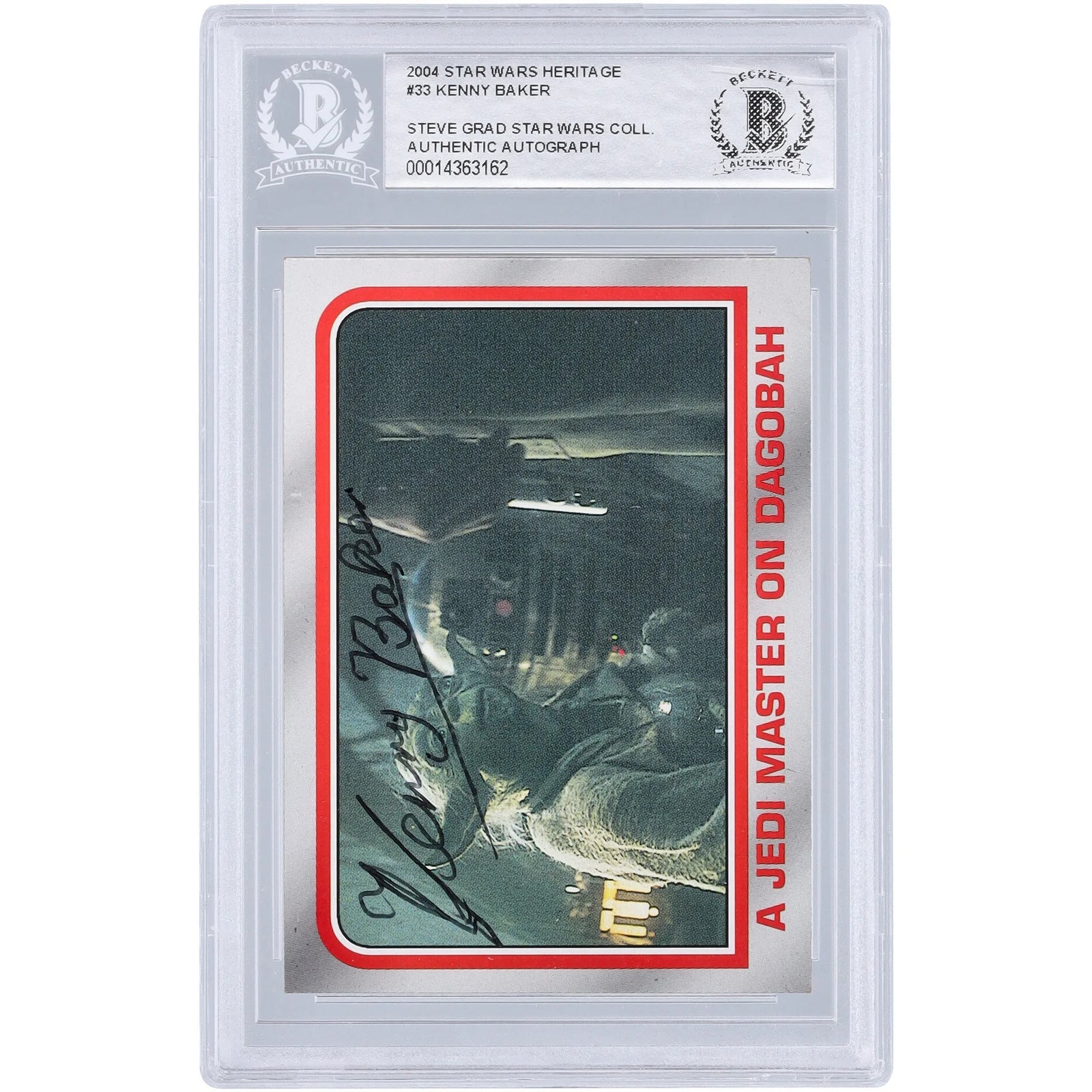 Kenny Baker Signed 2004 Topps Heritage #33 Card | R2-D2 Actor