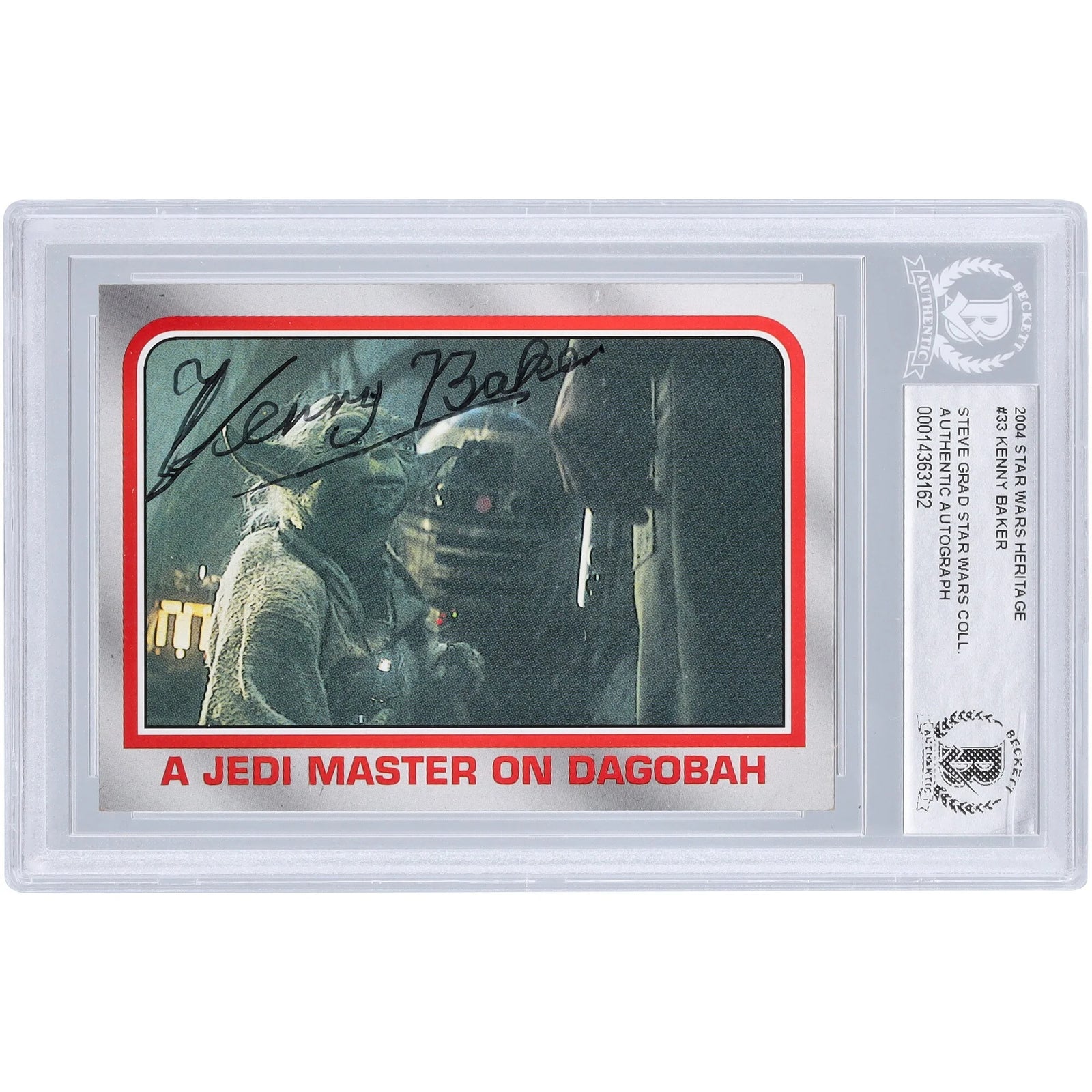 Kenny Baker Signed 2004 Topps Heritage #33 Card | R2-D2 Actor