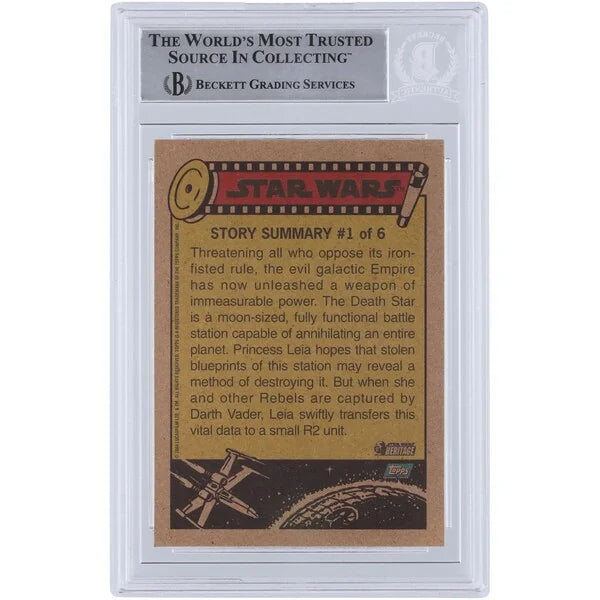 Kenny Baker Signed 2004 Topps Heritage Star Wars #1 Card | BGS Authenticated
