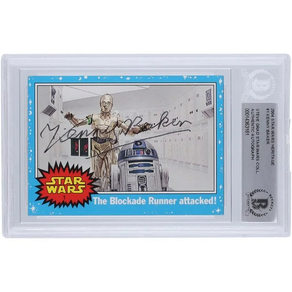 Kenny Baker Signed 2004 Topps Heritage Star Wars #1 Card | BGS Authenticated
