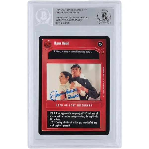 Jeremy Bulloch Signed 1997 CCG Star Wars Cloud City #99 Card | BGS Authenticated