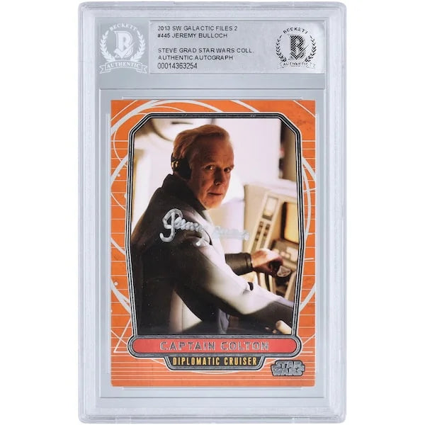Jeremy Bulloch Signed 2013 Topps Star Wars Galactic Files #445 | BGS Authenticated