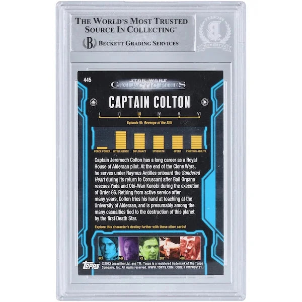 Jeremy Bulloch Signed 2013 Topps Star Wars Galactic Files #445 | BGS Authenticated