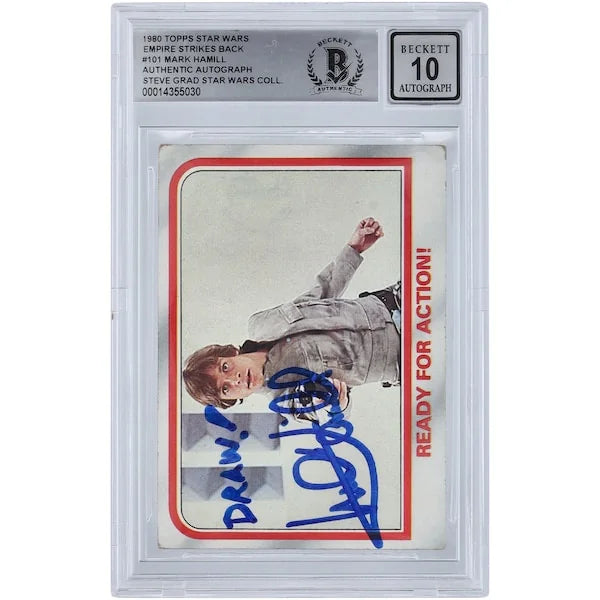 Mark Hamill Signed 1980 Topps Empire Strikes Back #101 Card | BGS 10