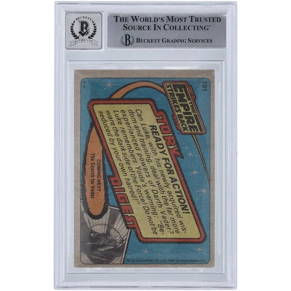Mark Hamill Signed 1980 Topps Empire Strikes Back #101 Card | BGS 10
