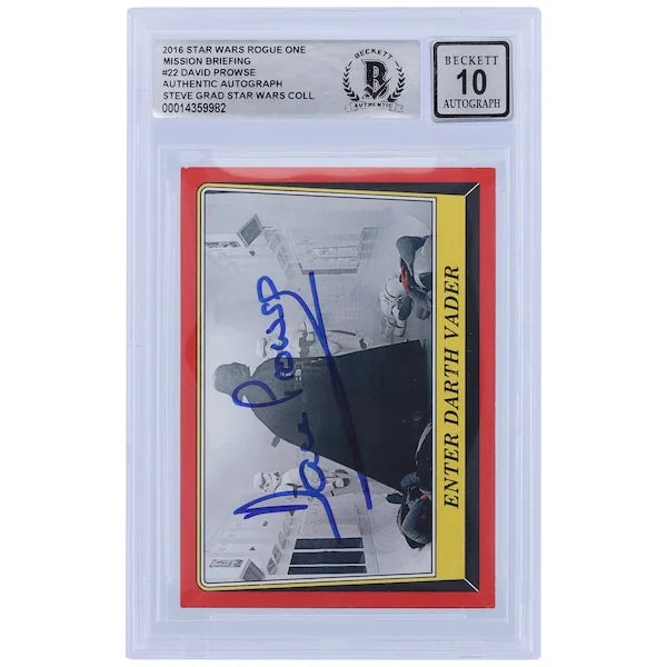 David Prowse Signed 2016 Topps Star Wars Rogue One #22 | BGS 10