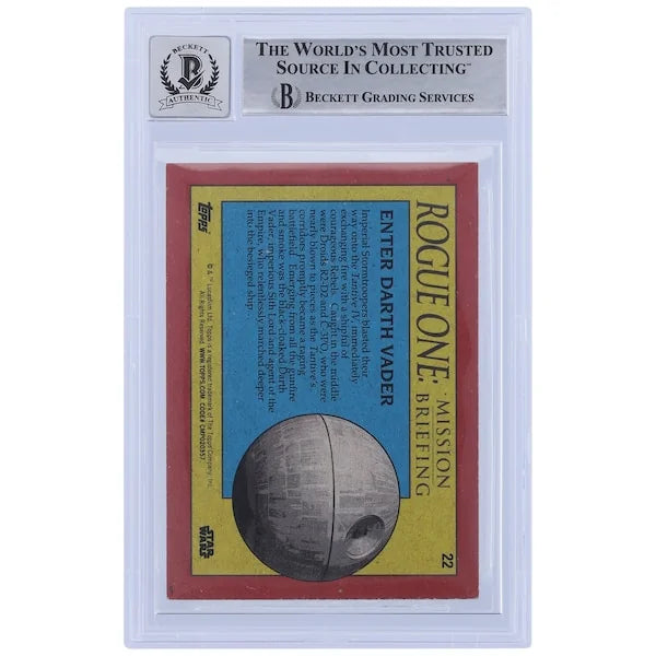 David Prowse Signed 2016 Topps Star Wars Rogue One #22 | BGS 10