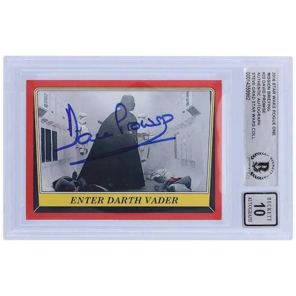 David Prowse Signed 2016 Topps Star Wars Rogue One #22 | BGS 10